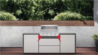 BeefEater 7000 Series Built-in SIDE Heat shield/Hanging bracket