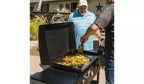 Blackstone 28 Inch Iron Forged Blackout Gas Griddle Cooking Station With Hood