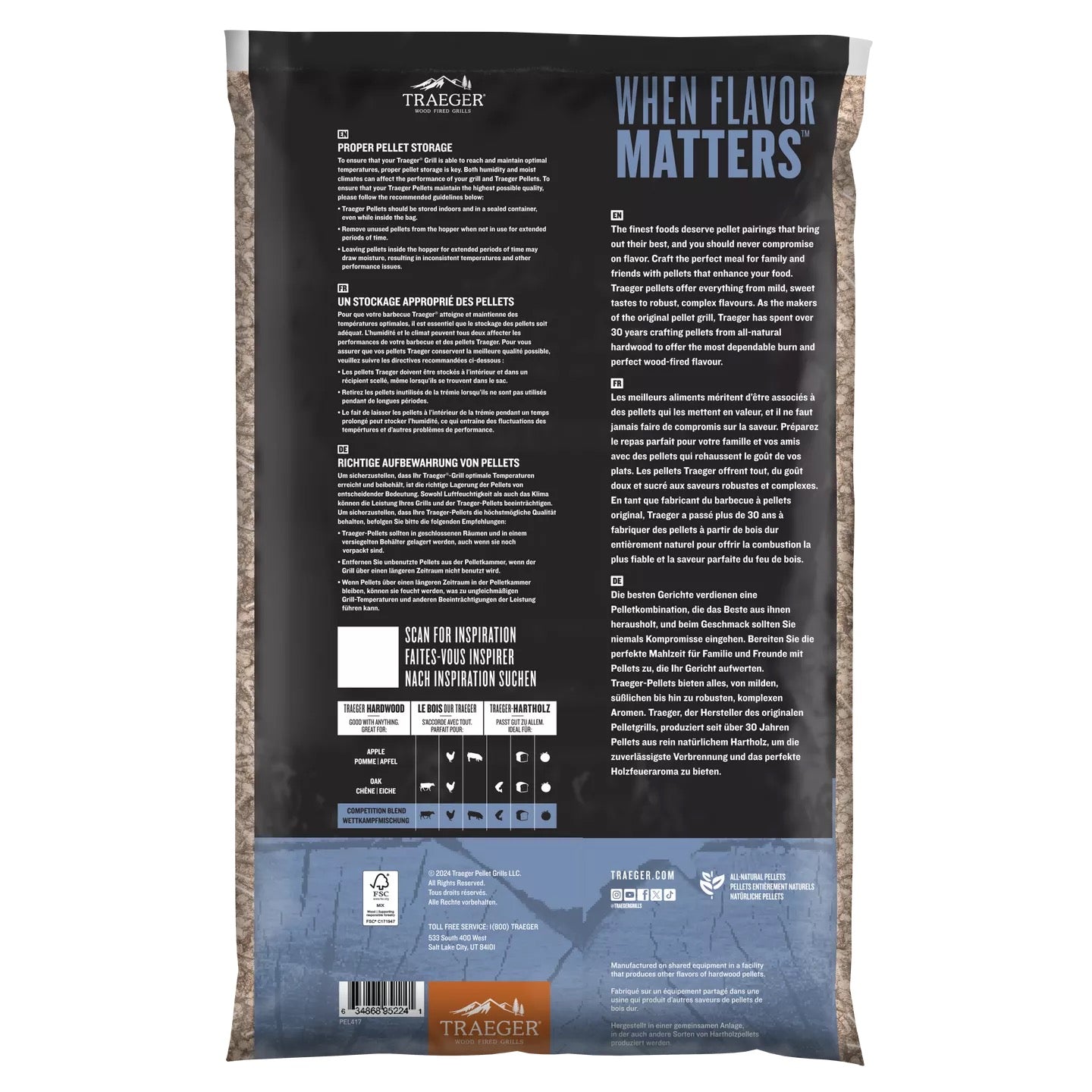 Traeger Competition Blend Pellets
