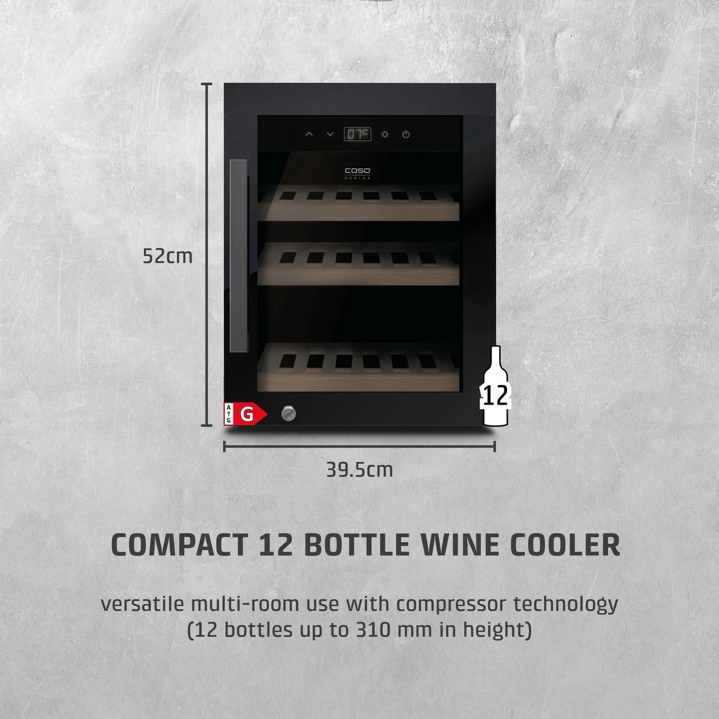 CASO Design WineExclusive 12 Black