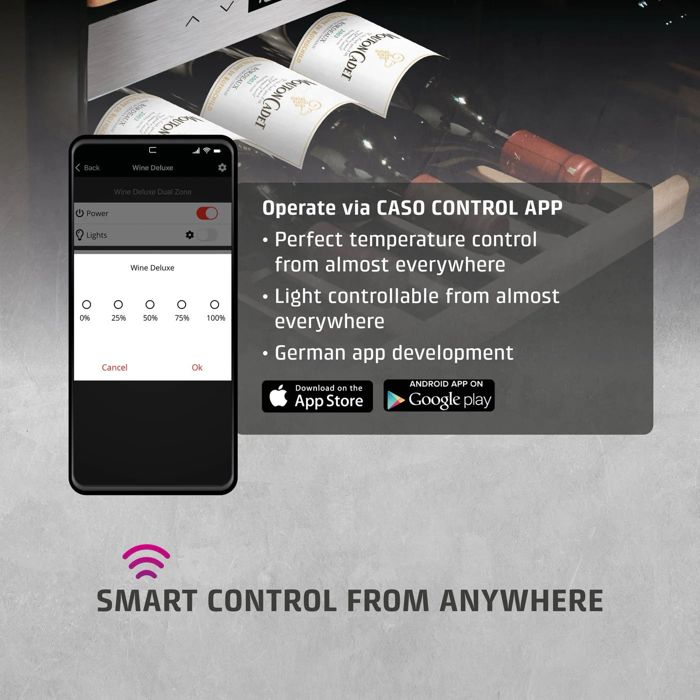 CASO Design WineExclusive 24 Smart Black