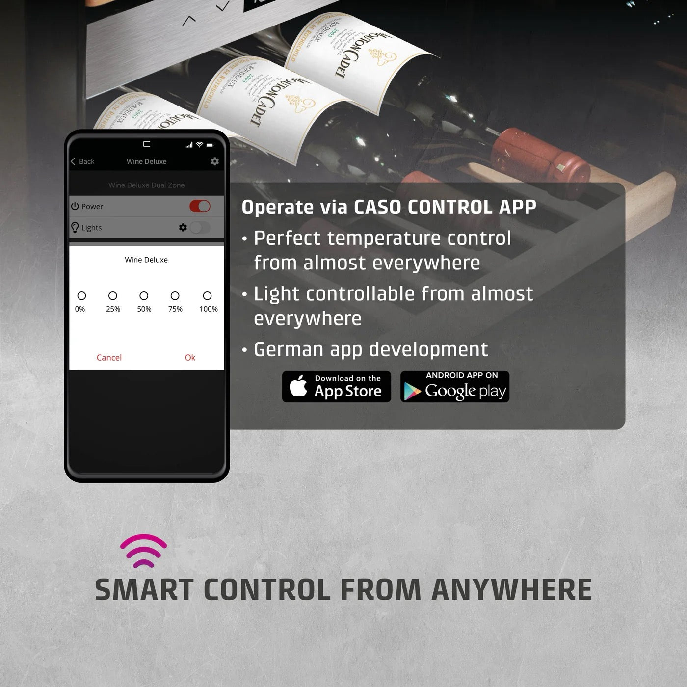 CASO Design WineExclusive 38 Smart Black
