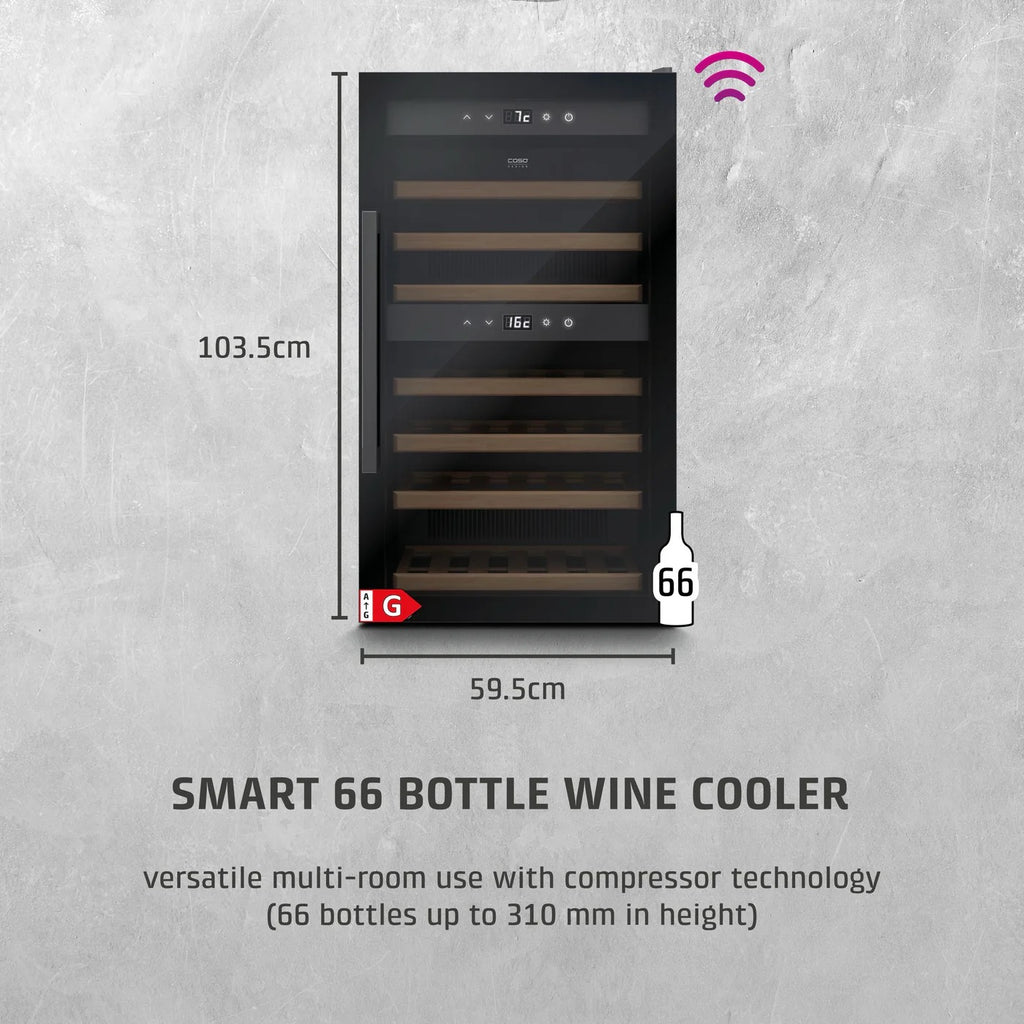 CASO Design WineExclusive 66 Smart Black