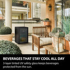 CASO Design Indoor & Outdoor Drinks Cooler Black S-R