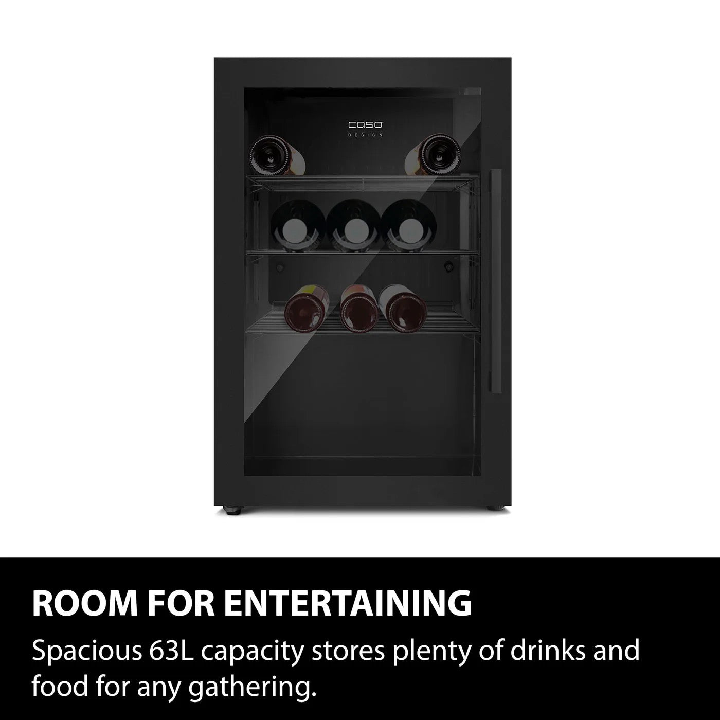 CASO Design Indoor & Outdoor Drinks Cooler Black S-L