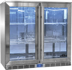 Outdoor Cooler Double Door | Stainless Steel Outdoor Fridge | Low-Energy LED Lighting | LOW-E Glass | Ember BBQ Co UK