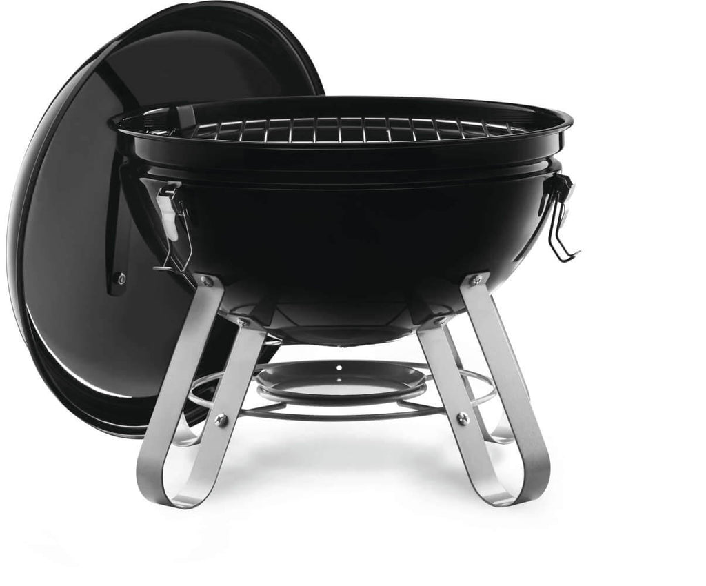 Premium 14 Charcoal Portable Kettle | 14 Inch Portable Charcoal Grill | Dual Basket | Air Vents | Outdoor Portable BBQ UK | Ember BBQ Co