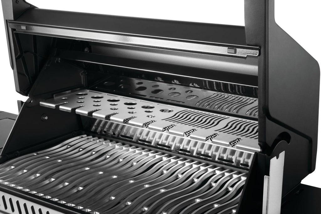 Phantom Prestige 500 Connected RSIB Grill | Matt Black Smart BBQ | Cast Stainless Steel Grids | Infrared Side Burner | Napoleon Grill UK | Ember BBQ Co