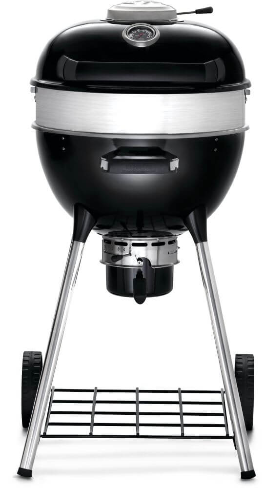 Professional 18 Charcoal Kettle | Cast Iron WAVE™ Grids | Rotisserie Ready | Vortex Heat Management | Porcelain Steel Body | Outdoor Charcoal Grill UK | Ember BBQ Co