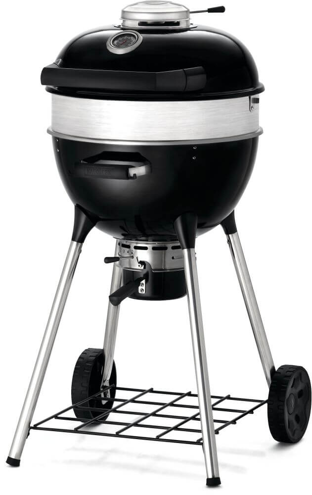 Professional 18 Charcoal Kettle | Cast Iron WAVE™ Grids | Rotisserie Ready | Vortex Heat Management | Porcelain Steel Body | Outdoor Charcoal Grill UK | Ember BBQ Co
