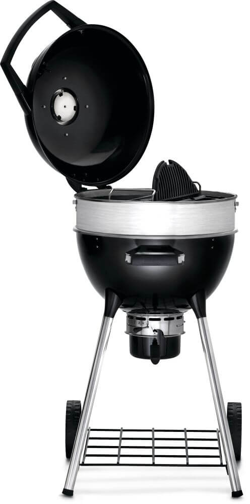 Professional 18 Charcoal Kettle | Cast Iron WAVE™ Grids | Rotisserie Ready | Vortex Heat Management | Porcelain Steel Body | Outdoor Charcoal Grill UK | Ember BBQ Co
