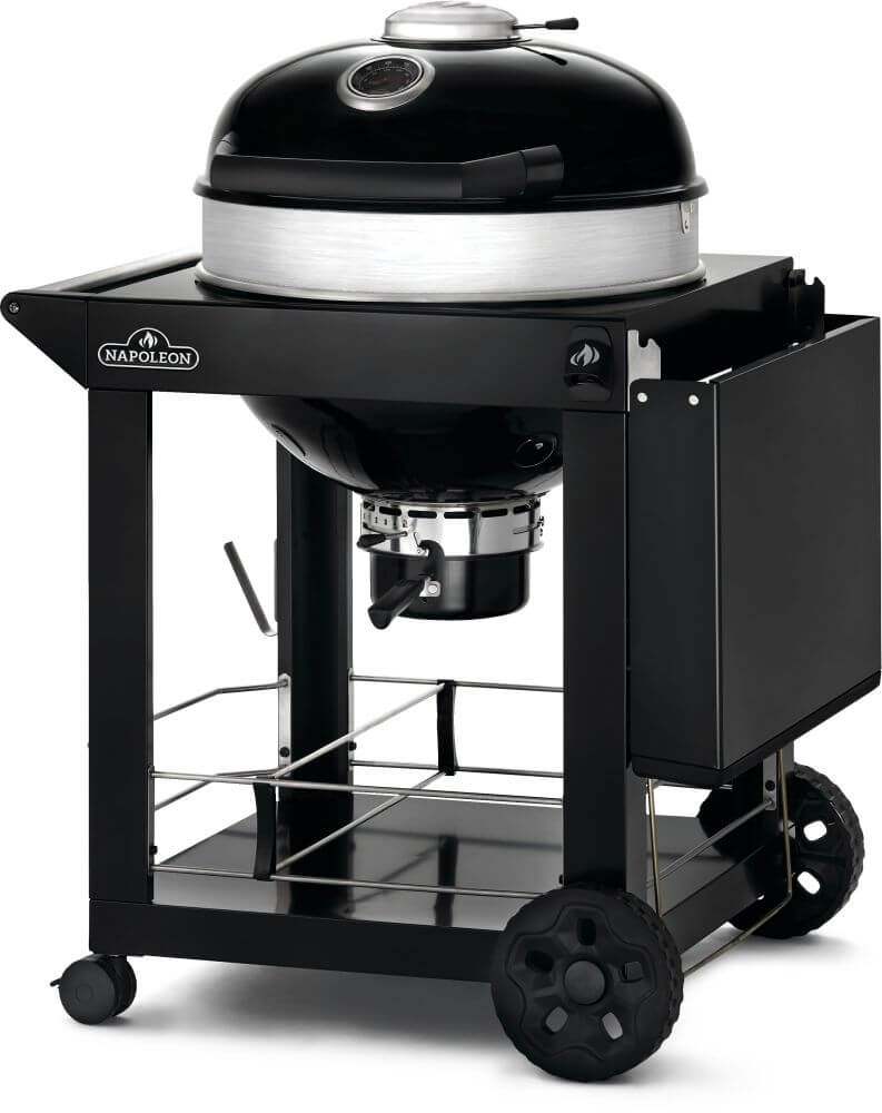 Professional 22 Charcoal Cart | Cast Iron WAVE™ Grids | Rotisserie Ready | Vortex Heat Management | Outdoor Charcoal Grill UK | Ember BBQ Co