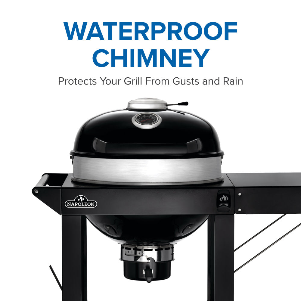 Professional 22 Charcoal Cart | Cast Iron WAVE™ Grids | Rotisserie Ready | Vortex Heat Management | Outdoor Charcoal Grill UK | Ember BBQ Co