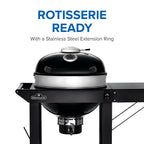 Professional 22 Charcoal Cart | Cast Iron WAVE™ Grids | Rotisserie Ready | Vortex Heat Management | Outdoor Charcoal Grill UK | Ember BBQ Co