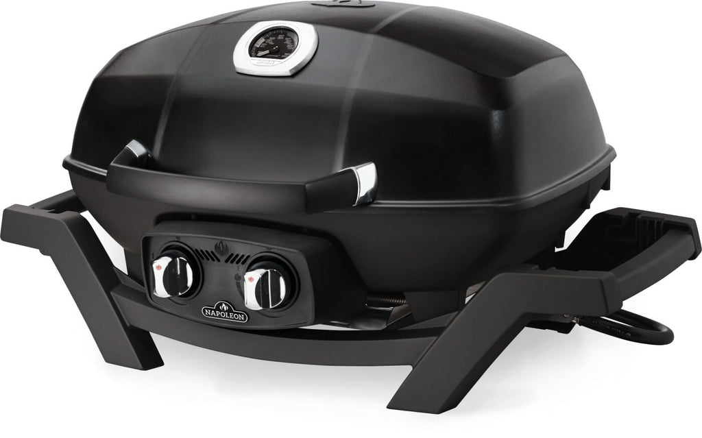 TravelQ PRO285 | Portable Gas Grill | 2 Burners | Cast Iron WAVE Grids | Cast Aluminum Lid | Ember BBQ Co UK