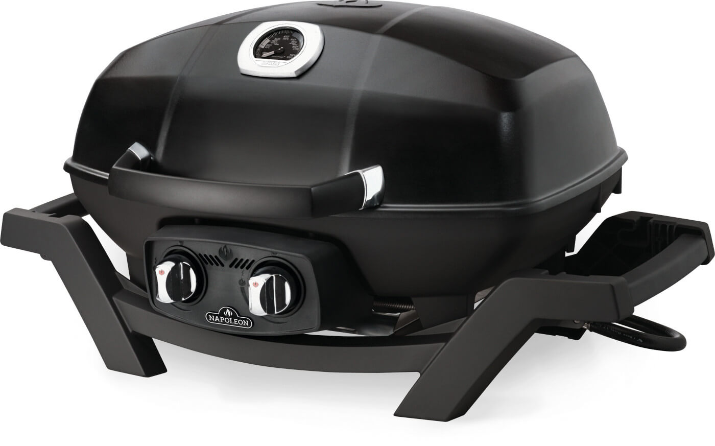 TravelQ PRO285 | Portable Gas Grill | 2 Burners | Cast Iron WAVE Grids | Cast Aluminum Lid | Ember BBQ Co UK