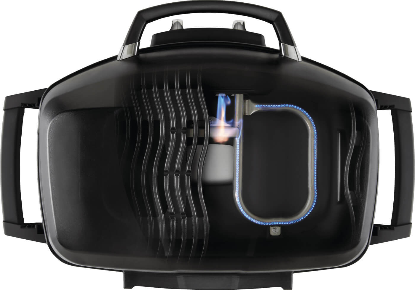 TravelQ PRO285 | Portable Gas Grill | 2 Burners | Cast Iron WAVE Grids | Cast Aluminum Lid | Ember BBQ Co UK