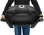TravelQ PRO285E | Portable Electric Grill | 1 Burner | WAVE Cast Iron Grids | Cast Aluminum Lid | Ember BBQ Co UK