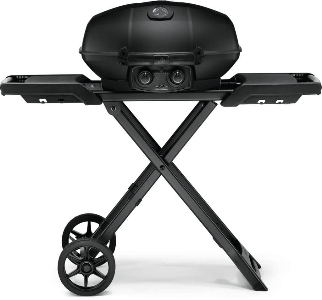 Phantom TravelQ PRO285X | 2 Burner Portable Propane Gas Grill | Scissor Cart | Warming Rack | Ember BBQ Co UK