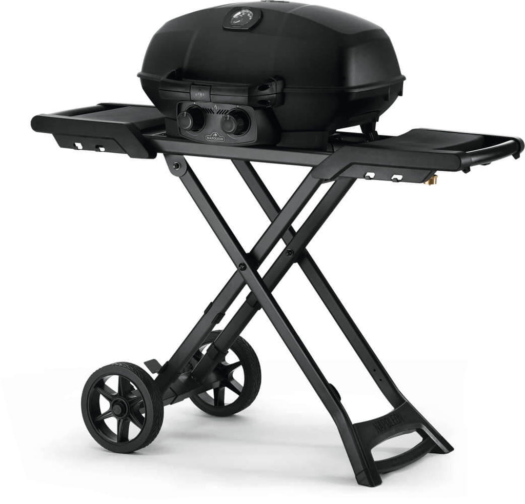 Phantom TravelQ PRO285X | 2 Burner Portable Propane Gas Grill | Scissor Cart | Warming Rack | Ember BBQ Co UK