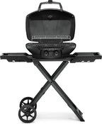 Phantom TravelQ PRO285X | 2 Burner Portable Propane Gas Grill | Scissor Cart | Warming Rack | Ember BBQ Co UK