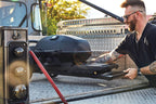 Phantom TravelQ PRO285X | 2 Burner Portable Propane Gas Grill | Scissor Cart | Warming Rack | Ember BBQ Co UK