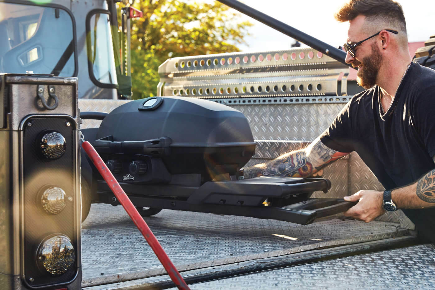 Phantom TravelQ PRO285X | 2 Burner Portable Propane Gas Grill | Scissor Cart | Warming Rack | Ember BBQ Co UK