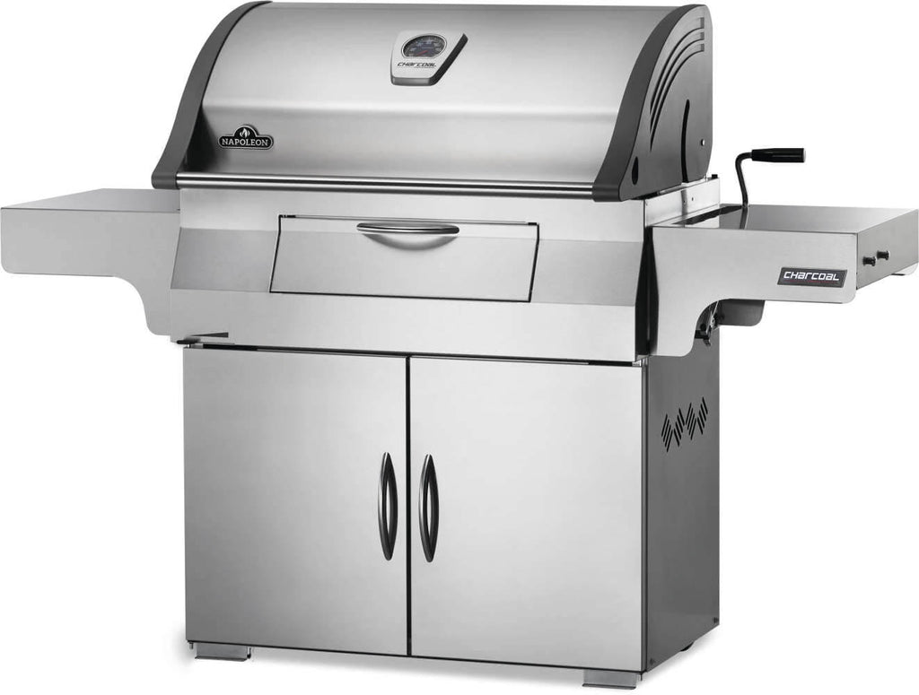 Professional 605 Charcoal Cart | Stainless Steel Charcoal Grill | WAVE™ Cooking Grids | Rotisserie Burner | Outdoor BBQ UK | Ember BBQ Co