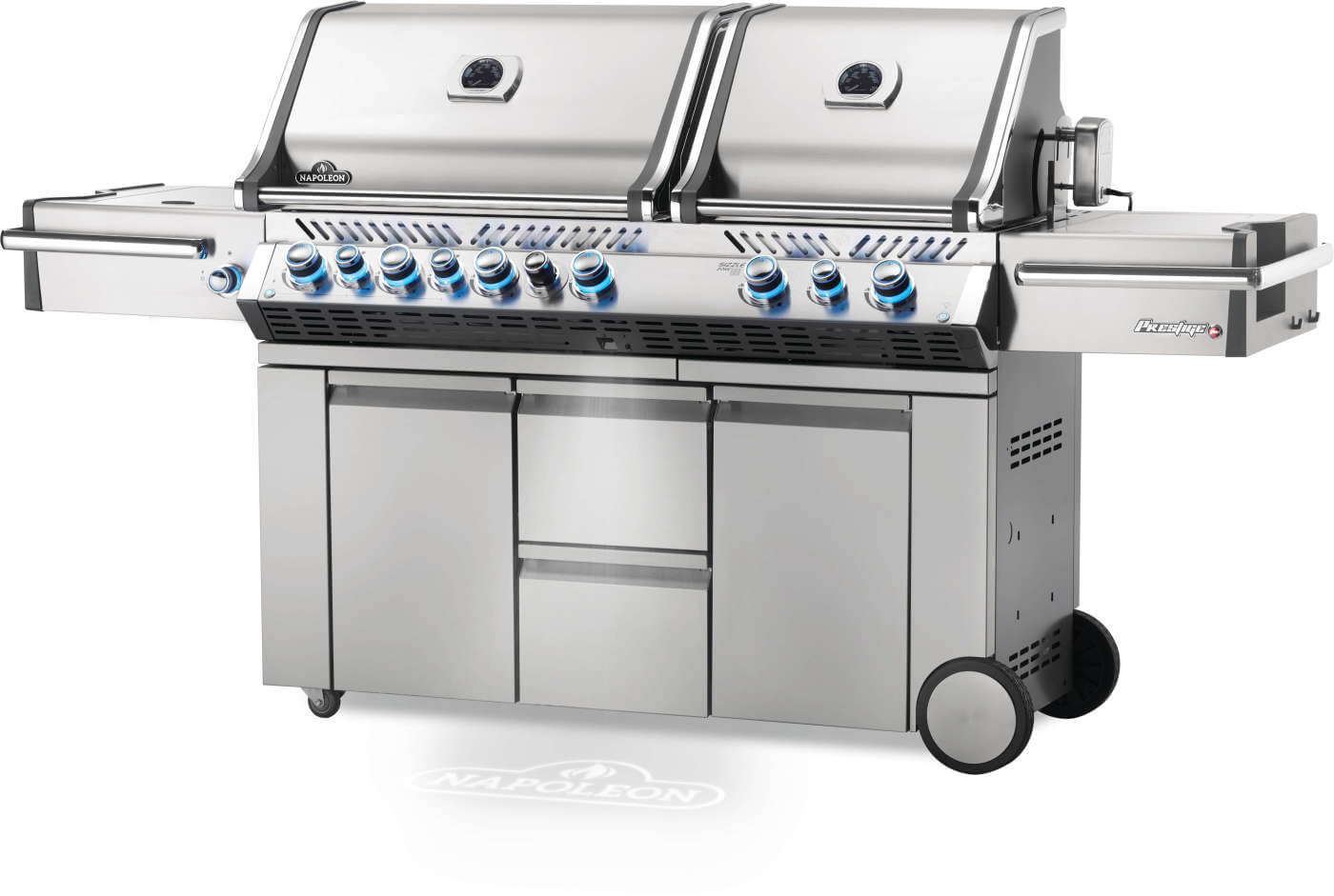 Prestige PRO 825 RSBI Gas Grill | Stainless Steel BBQ | Infrared Burners | Power Side Burner | Napoleon Grill UK | Ember BBQ Co