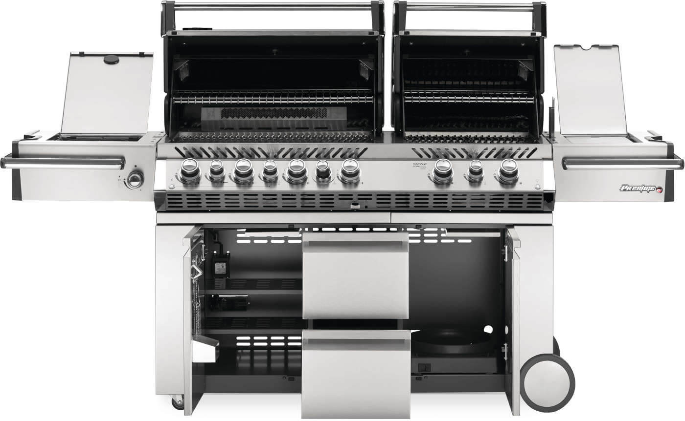 Prestige PRO 825 RSBI Gas Grill | Stainless Steel BBQ | Infrared Burners | Power Side Burner | Napoleon Grill UK | Ember BBQ Co