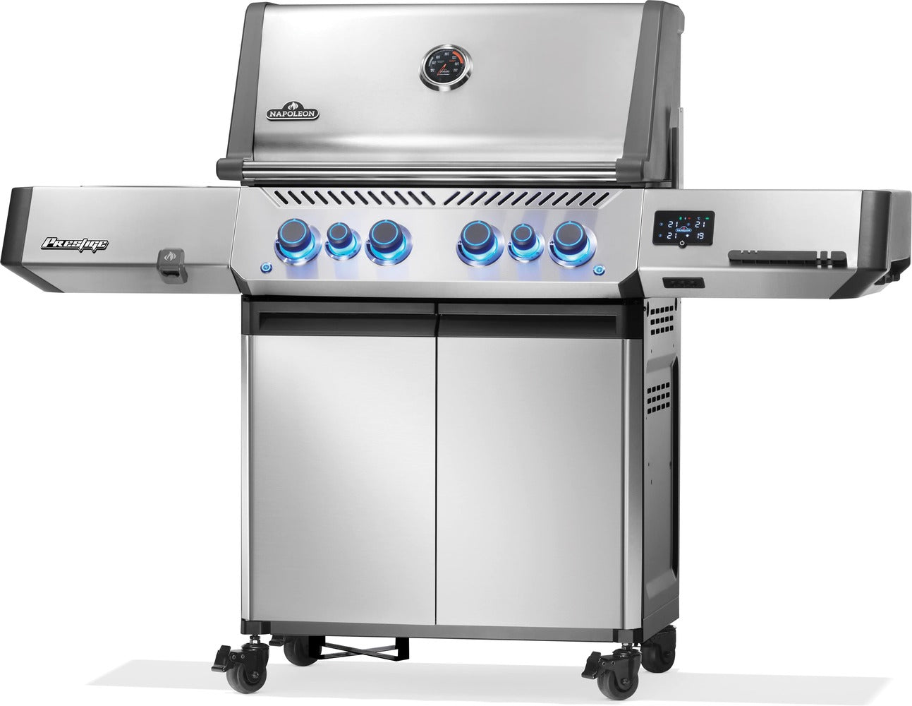 Prestige 500 Connected RSIB Gas Grill | Stainless Steel Smart BBQ | Infrared Side Burner | Infrared Rear Burner | Napoleon Grill UK | Ember BBQ Co