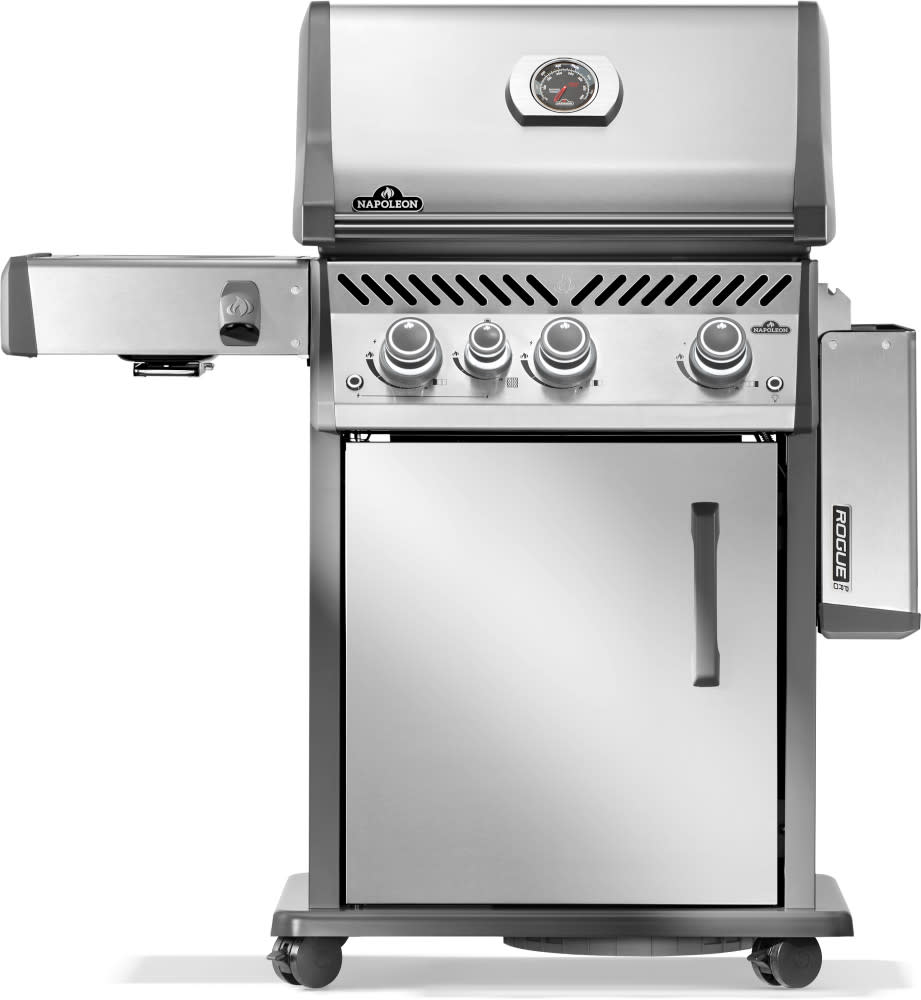 Rogue PRO 425 SIB Gas Grill | Stainless Steel BBQ | Infrared Side Burner | Cast Iron Cooking Grids | WAVE Grids | Ember BBQ Co UK