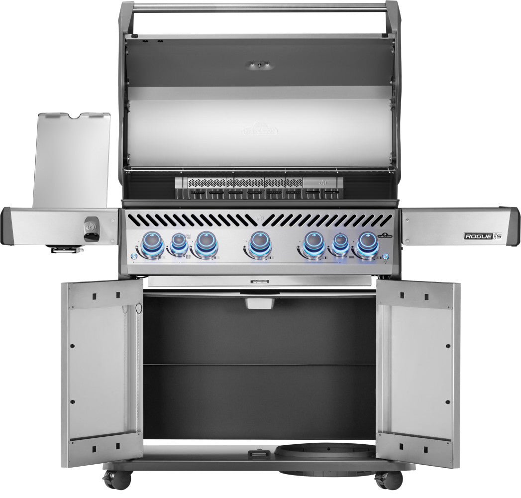 Rogue PRO-S 625 RSIB Gas Grill | Stainless Steel BBQ | Infrared Side Burner | Infrared Rear Rotisserie | WAVE Grids | Ember BBQ Co UK
