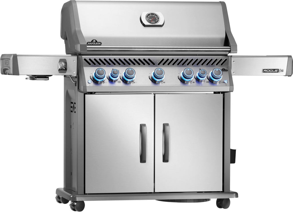 Rogue PRO-S 625 RSIB Gas Grill | Stainless Steel BBQ | Infrared Side Burner | Infrared Rear Rotisserie | WAVE Grids | Ember BBQ Co UK