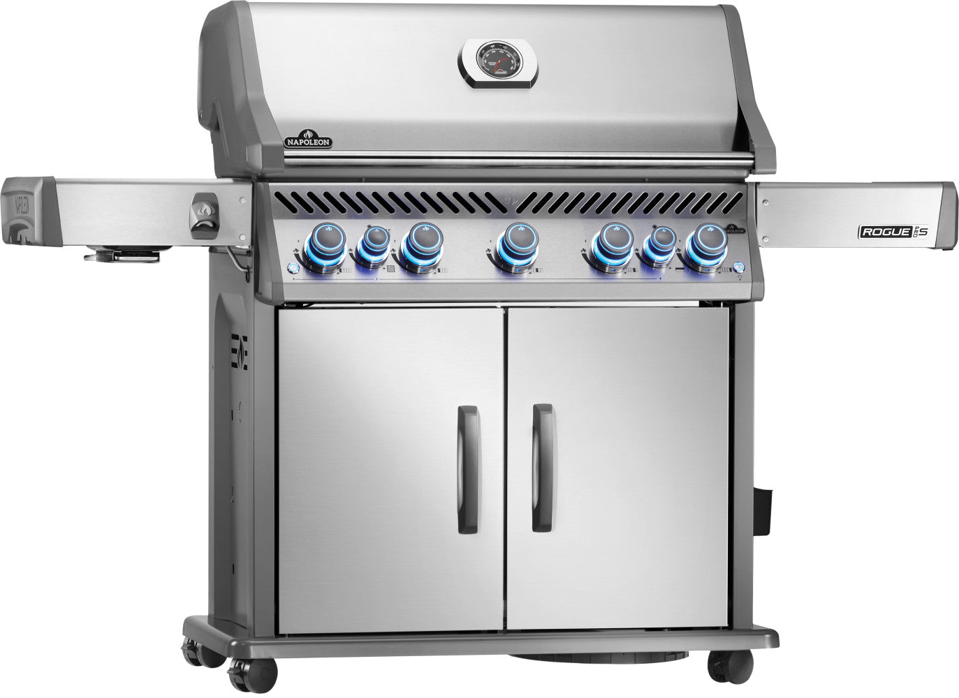 Rogue PRO-S 625 RSIB Gas Grill | Stainless Steel BBQ | Infrared Side Burner | Infrared Rear Rotisserie | WAVE Grids | Ember BBQ Co UK