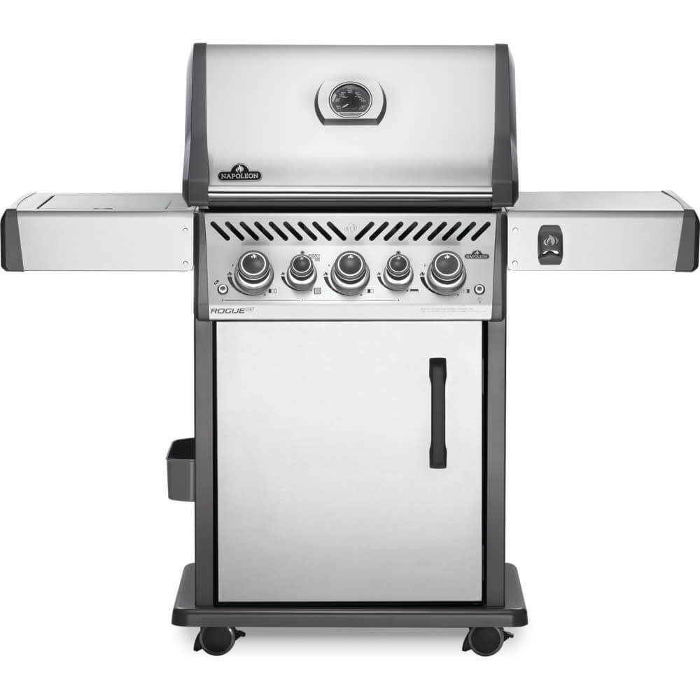 Rogue SE 425 RSIB Gas Grill | Stainless Steel BBQ | Infrared Side Burner | Infrared Rear Rotisserie | WAVE Grids | Ember BBQ Co UK