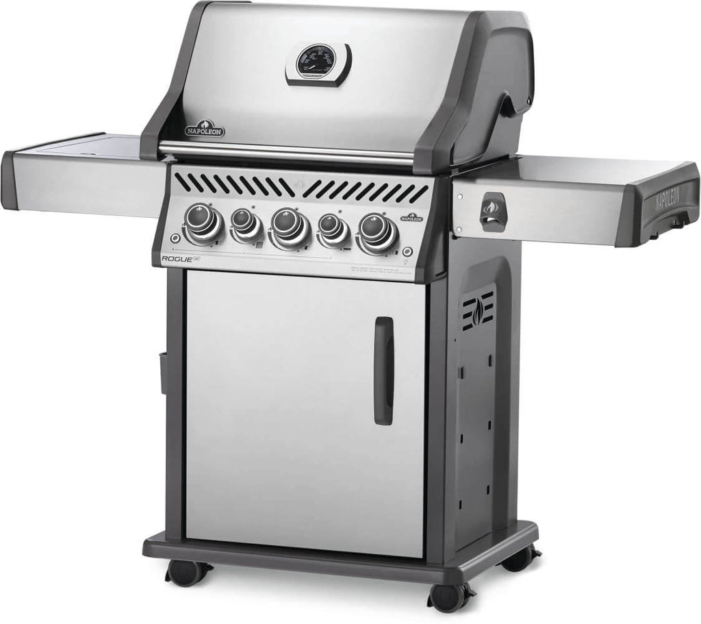 Rogue SE 425 RSIB Gas Grill | Stainless Steel BBQ | Infrared Side Burner | Infrared Rear Rotisserie | WAVE Grids | Ember BBQ Co UK