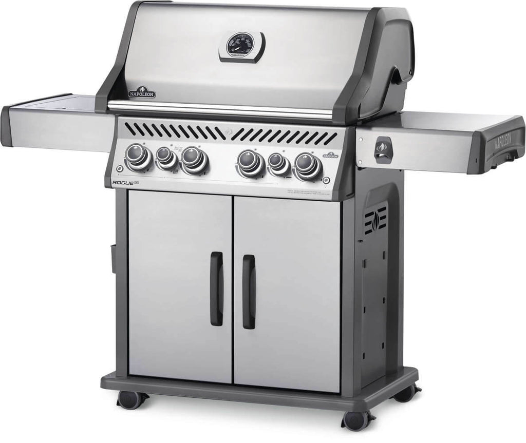 Rogue SE 525 RSIB Gas Grill | Stainless Steel BBQ | 4 Burners | Infrared SIZZLE ZONE | Rear Rotisserie Burner | WAVE Grids | Ember BBQ Co UK