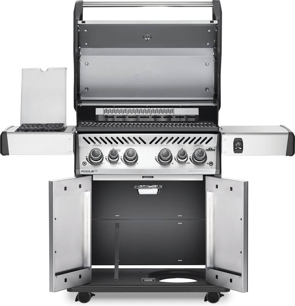 Rogue SE 525 RSIB Gas Grill | Stainless Steel BBQ | 4 Burners | Infrared SIZZLE ZONE | Rear Rotisserie Burner | WAVE Grids | Ember BBQ Co UK