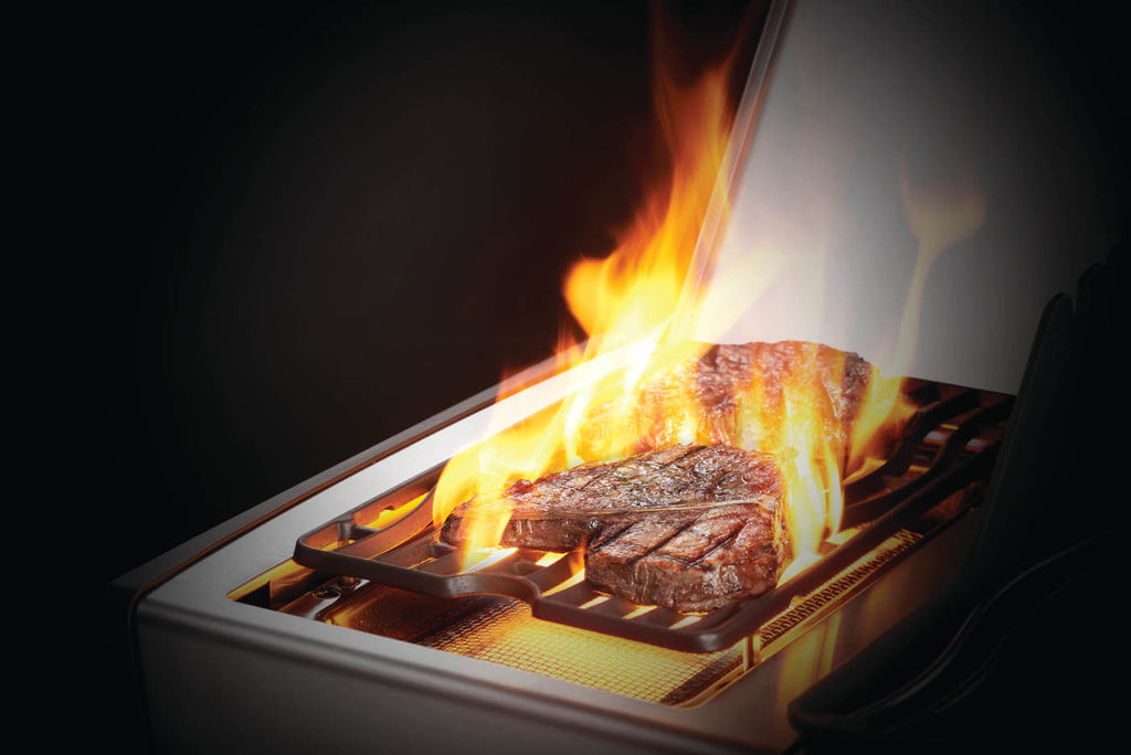 Rogue SE 525 RSIB Gas Grill | Stainless Steel BBQ | 4 Burners | Infrared SIZZLE ZONE | Rear Rotisserie Burner | WAVE Grids | Ember BBQ Co UK