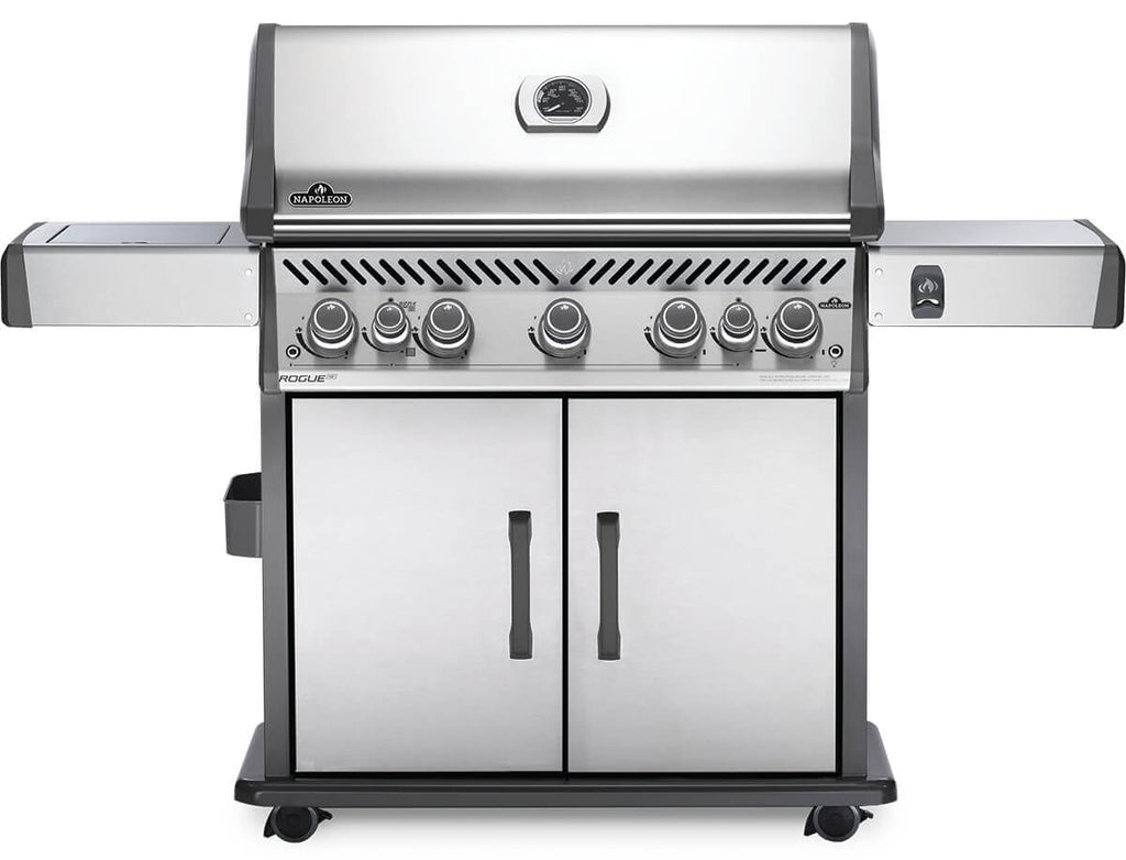 Rogue SE 625 RSIB Gas Grill | Stainless Steel BBQ | 5 Burners | Infrared SIZZLE ZONE | Rear Rotisserie Burner | WAVE Grids | Ember BBQ Co UK