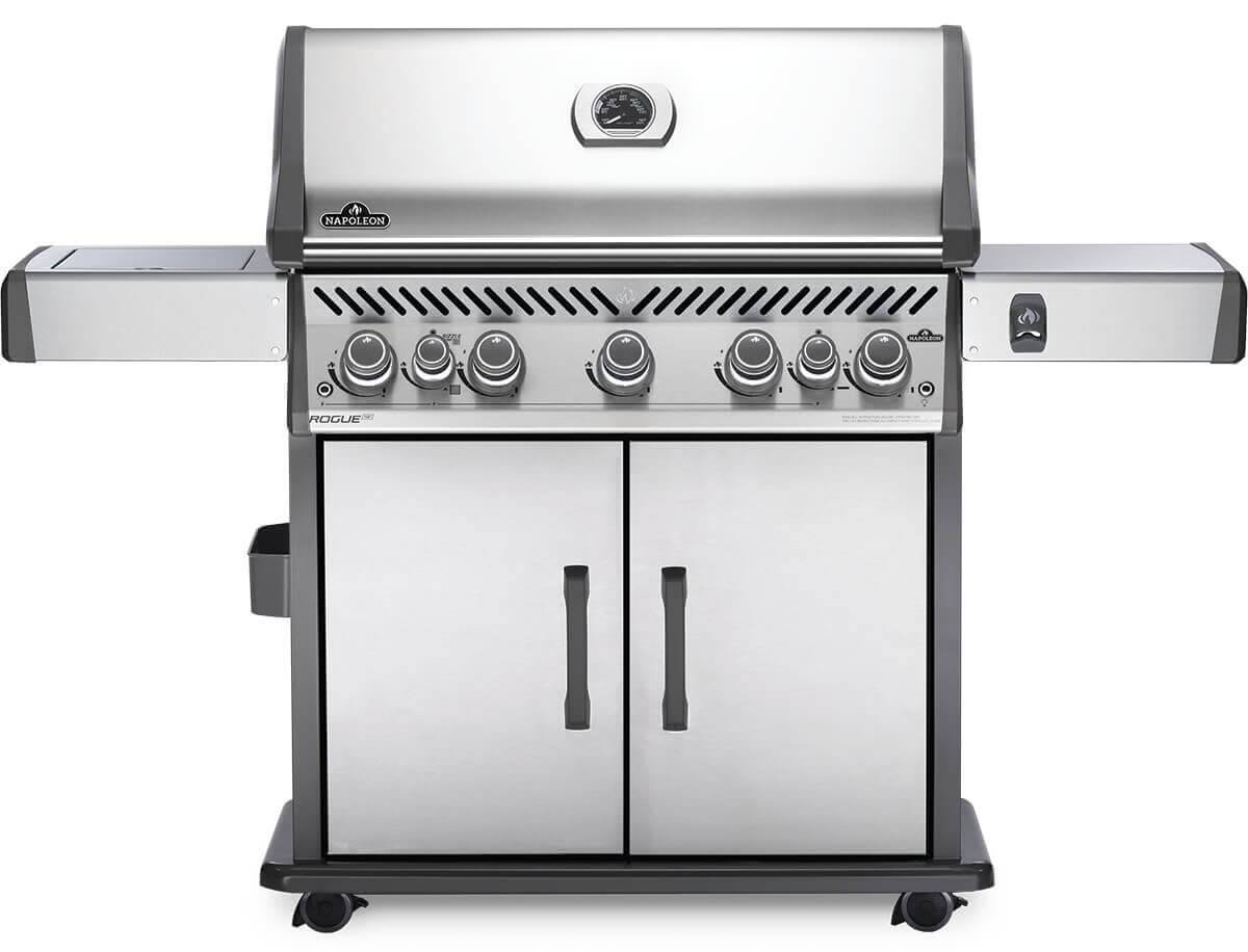 Rogue SE 625 RSIB Gas Grill | Stainless Steel BBQ | 5 Burners | Infrared SIZZLE ZONE | Rear Rotisserie Burner | WAVE Grids | Ember BBQ Co UK