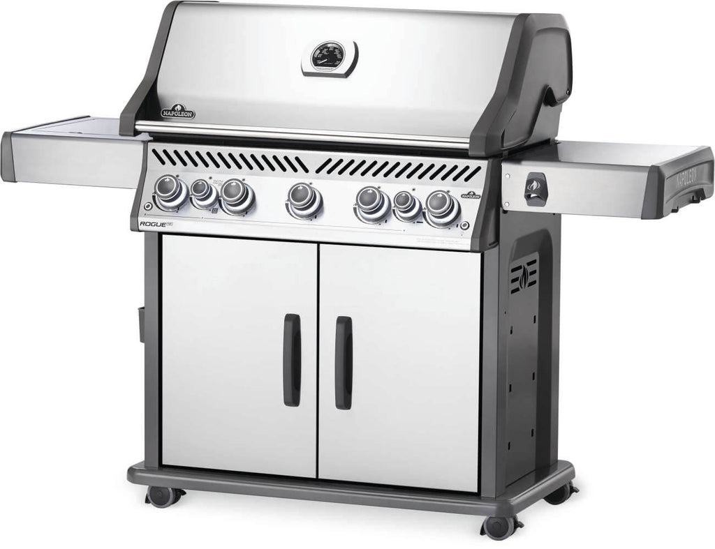 Rogue SE 625 RSIB Gas Grill | Stainless Steel BBQ | 5 Burners | Infrared SIZZLE ZONE | Rear Rotisserie Burner | WAVE Grids | Ember BBQ Co UK