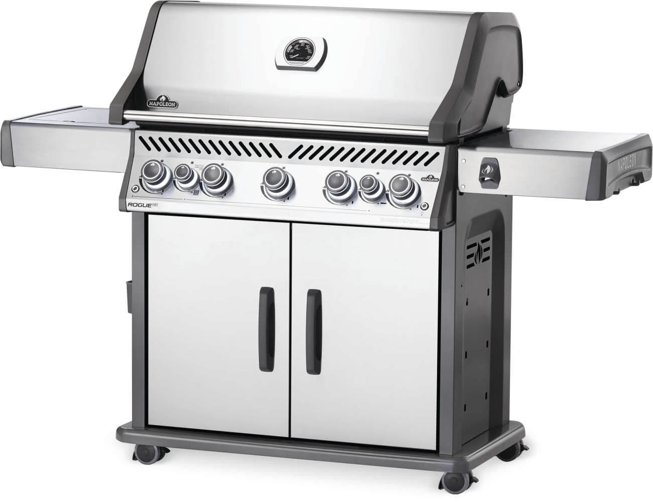 Rogue SE 625 RSIB Gas Grill | Stainless Steel BBQ | 5 Burners | Infrared SIZZLE ZONE | Rear Rotisserie Burner | WAVE Grids | Ember BBQ Co UK