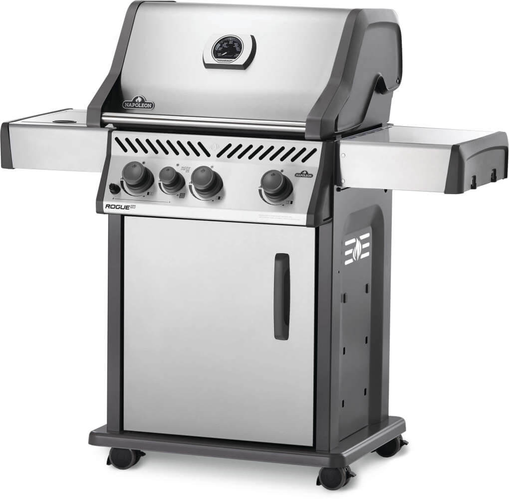 Rogue XT 425 SIB Gas Grill | Stainless Steel 3 Burner BBQ | Infrared Sizzle Zone | WAVE Cast Iron Grids | Ember BBQ Co UK
