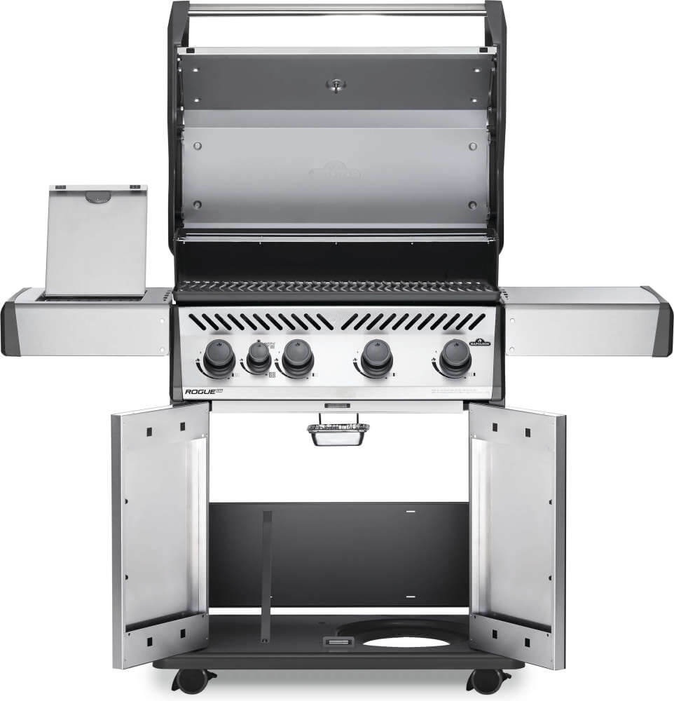 Rogue XT 525 SIB Gas Grill | Stainless Steel BBQ | 4 Burners | Infrared Side Burner | WAVE Cast Iron Grids | Ember BBQ Co UK