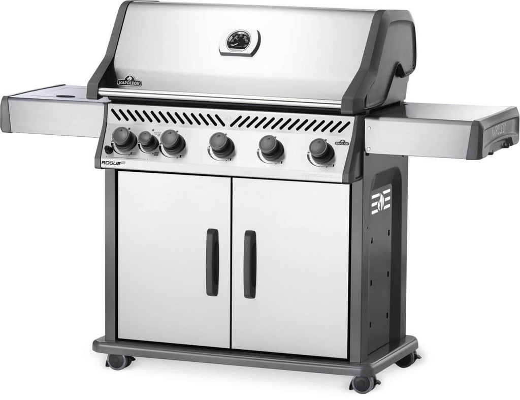 Rogue XT 625 SIB Gas Grill | Stainless Steel BBQ | 5 Burners | Infrared Side Burner | WAVE Cast Iron Grids | Ember BBQ Co UK