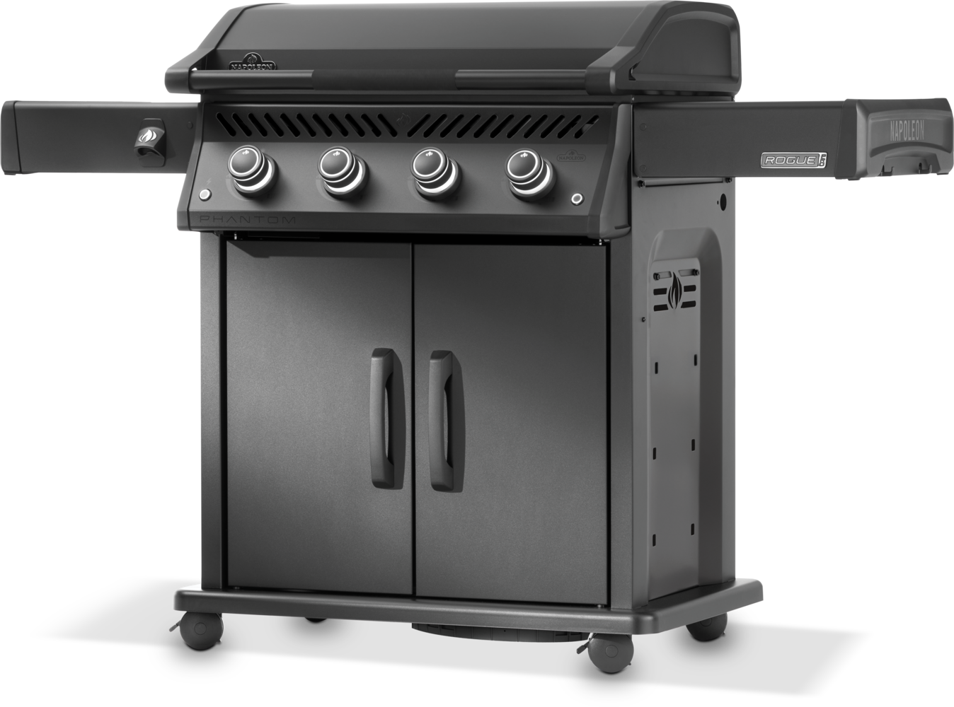 Rogue PRO Phantom 30 Plancha | Stainless Steel Cooktop | 4 Burner Outdoor Grill | Matte Black Plancha | Premium BBQ UK | Ember BBQ Co