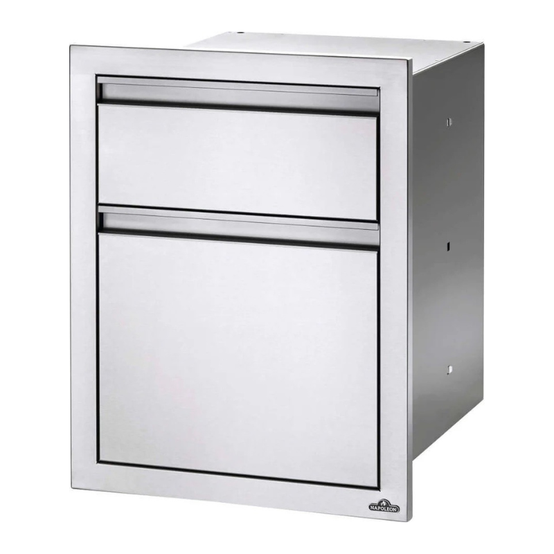 Napoleon 18 x 24 inch Double Drawer: Waste Bin - BI-1824-1W
