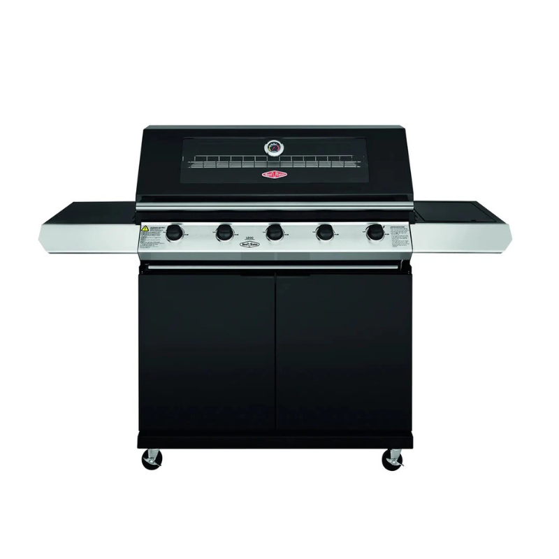 BeefEater 1200E Series - 5 Burner BBQ & Side Burner Trolley